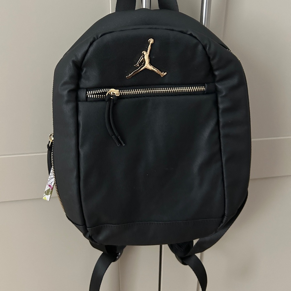 Jordan Black and Gold Accent Backpack